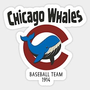 Defunct Chicago Whales Baseball Team Sticker